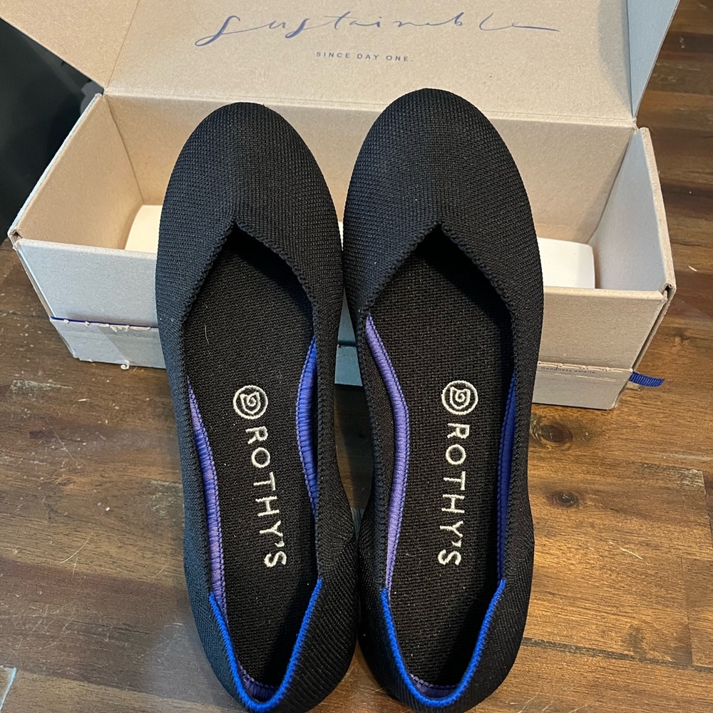 Rothy's Black Flats Versatile Slip-On Loafers
